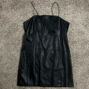 Women’s sleeveless faux leather bodycon dress - Wild Fable Black XXL (NEVER USE)